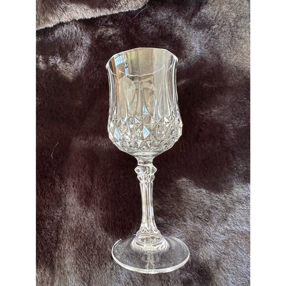 Vintage wine glass in the Longchamp pattern by Cristal D'Arques-Durand, single - Picture 4 of 8